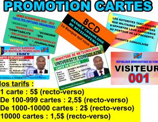 Promotion cartes